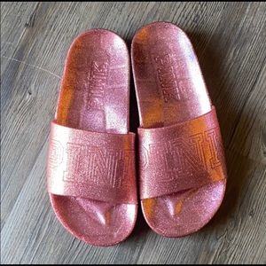 VS PINK JELLY SLIDES